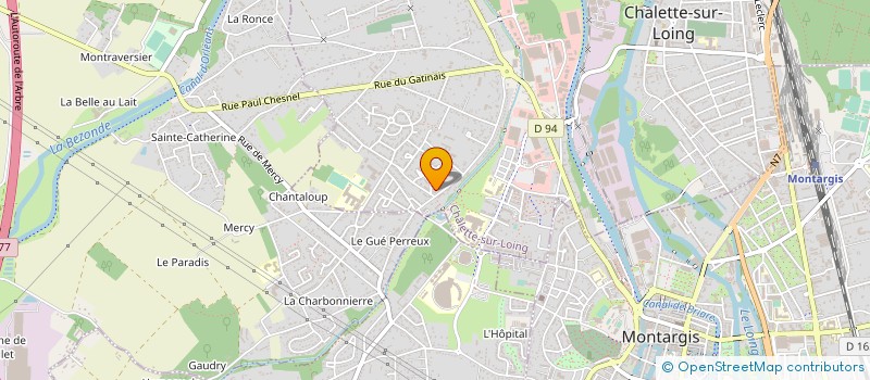 localisation de l'entreprise TBI TRANSPORT BINICI INTERNATIONAL à CHALETTE-SUR-LOING