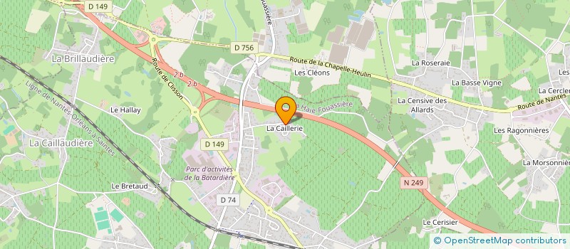 localisation de l'entreprise TBKB à LA HAIE-FOUASSIERE