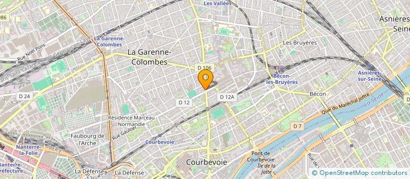 localisation de l'entreprise TBL à COURBEVOIE