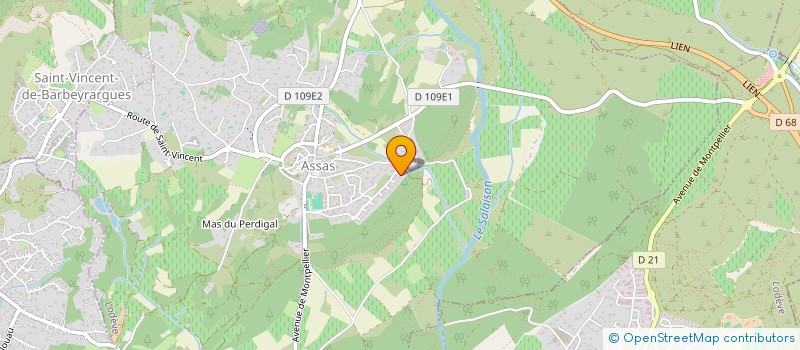 localisation de l'entreprise TBL  ASSAS