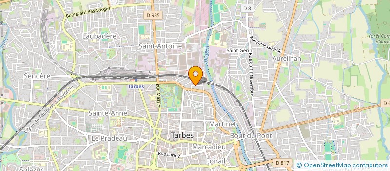 localisation de l'entreprise TBL  TARBES