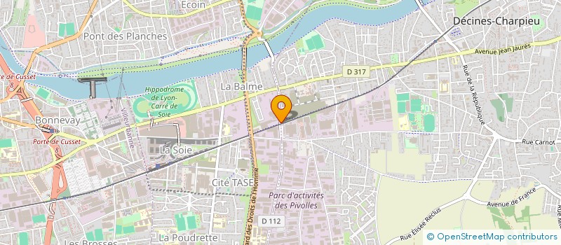 localisation de l'entreprise TBL EXPRESS  VAULX-EN-VELIN