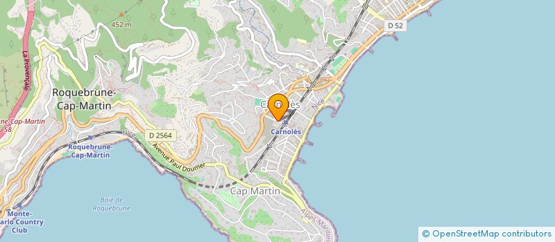 localisation de l'entreprise TBM  ROQUEBRUNE-CAP-MARTIN