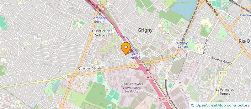 localisation de l'entreprise TBM à GRIGNY