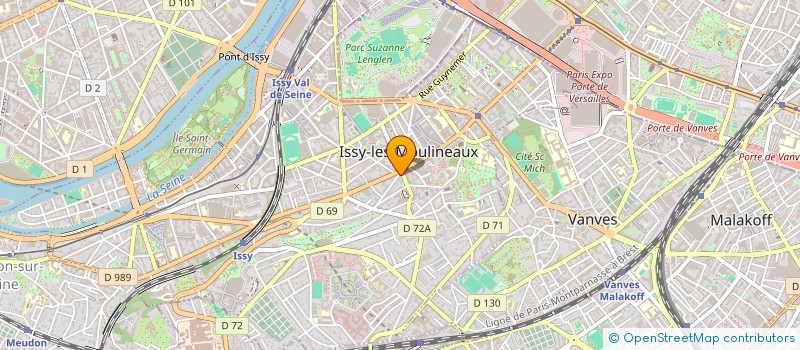 localisation de l'entreprise TBM à ISSY-LES-MOULINEAUX