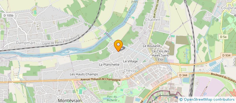 localisation de l'entreprise TBM GROUP  CHESSY