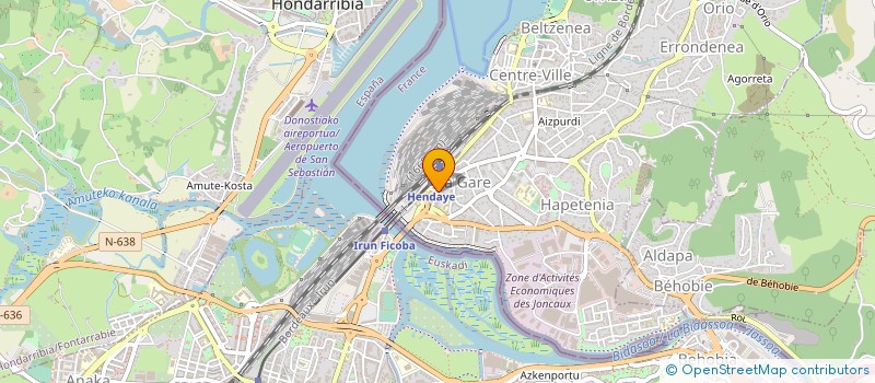 localisation de l'entreprise TBM HENDAYE à HENDAYE