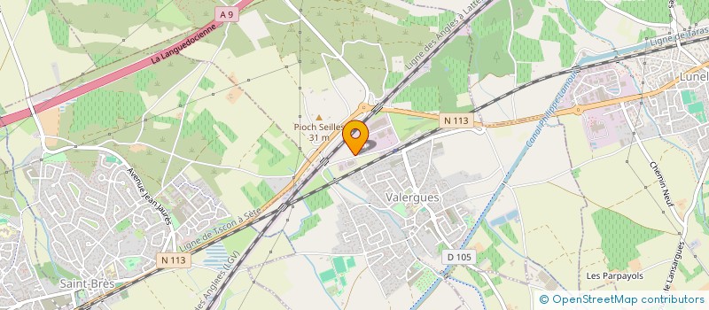 localisation de l'entreprise TBM SN  VALERGUES