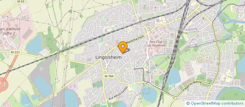 localisation de l'entreprise TBN TRANSPORT RAPIDE  LINGOLSHEIM