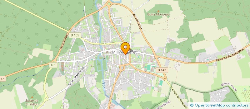 localisation de l'entreprise TBO à MILLY-LA-FORET