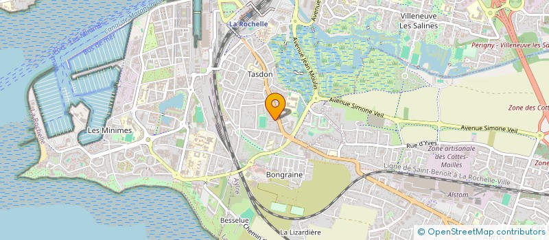 localisation de l'entreprise TBO - TERRE BATI OCEAN  LA ROCHELLE