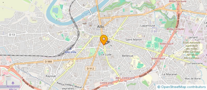 localisation de l'entreprise TBOCO à ALBI