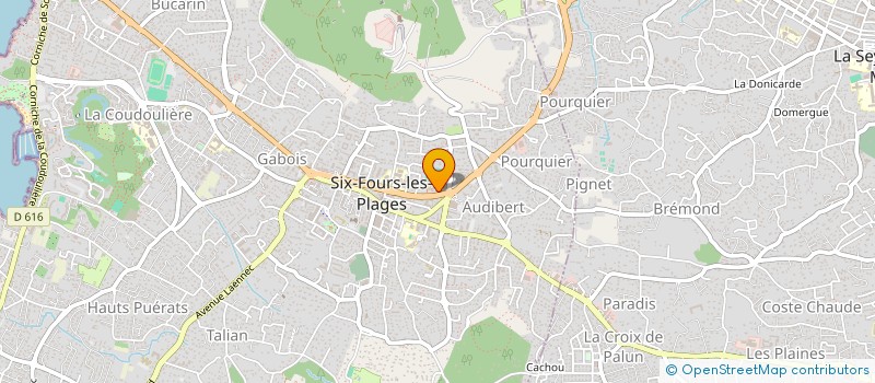 localisation de l'entreprise TBP à SIX-FOURS-LES-PLAGES