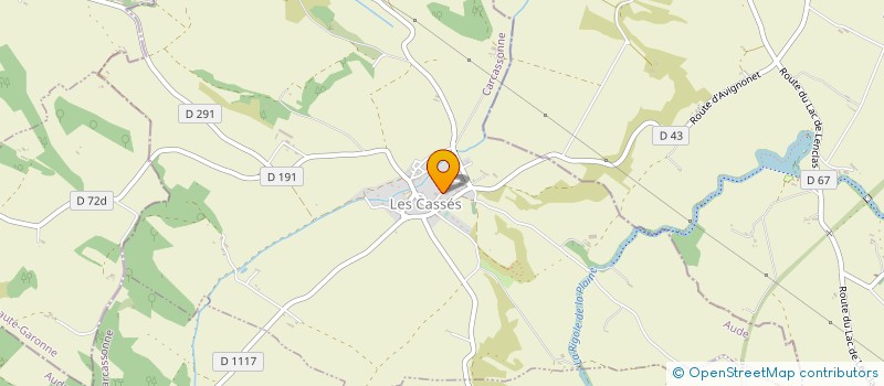 localisation de l'entreprise TBP2  LES CASSES