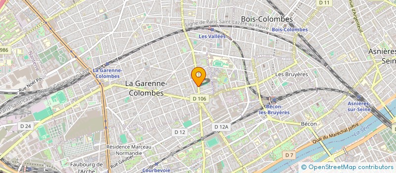 localisation de l'entreprise TBR à LA GARENNE-COLOMBES