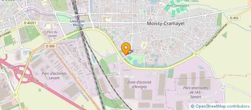 localisation de l'entreprise TBR à MOISSY-CRAMAYEL