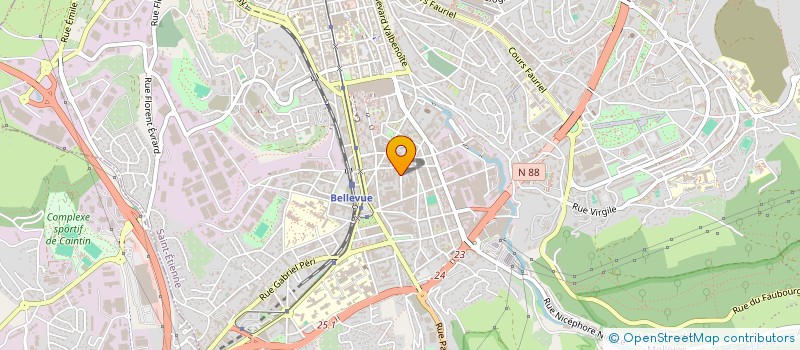 localisation de l'entreprise TBR IMPRIMERIE à SAINT-ETIENNE