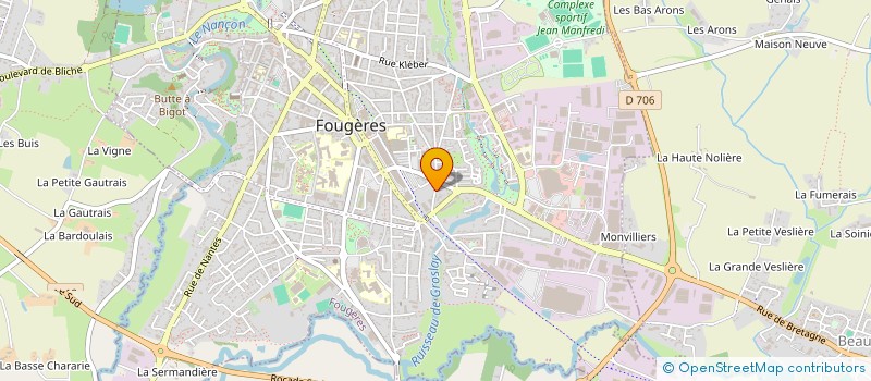 localisation de l'entreprise TBR RESTAURATION  FOUGERES