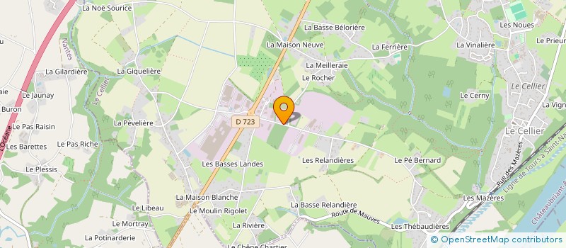 localisation de l'entreprise TBR TRANSPORTS à LE CELLIER