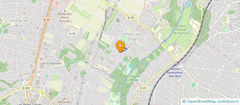 localisation de l'entreprise TBS 20 à VILLIERS-SUR-ORGE