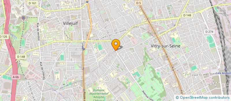 localisation de l'entreprise TBS à VILLEJUIF