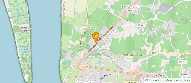 localisation de l'entreprise TBS à BLAYE