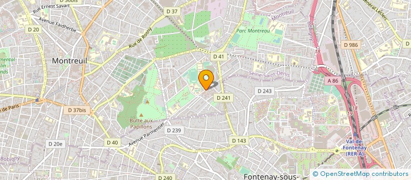 localisation de l'entreprise TBS BAT à MONTREUIL