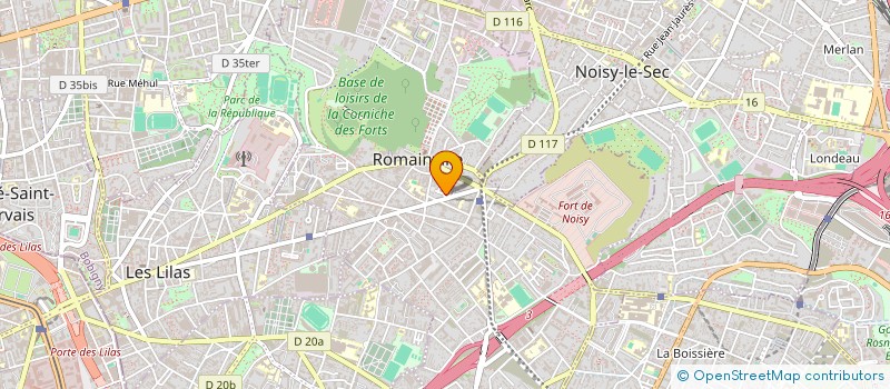 localisation de l'entreprise TBS CONSEIL à ROMAINVILLE