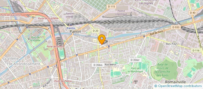localisation de l'entreprise TBS IMMOBILIER  PANTIN