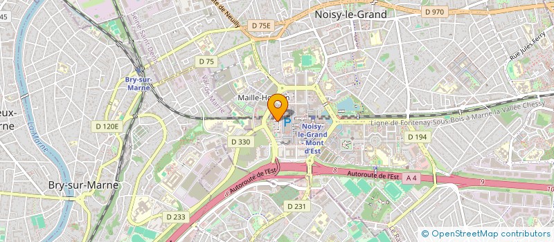 localisation de l'entreprise TBS TRANSPORT  NOISY-LE-GRAND