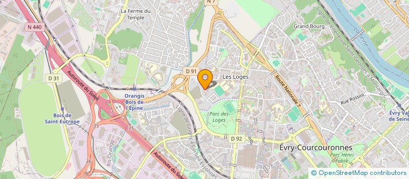 localisation de l'entreprise TBSF  EVRY-COURCOURONNES