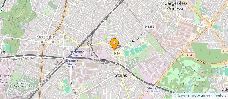 localisation de l'entreprise TBT à STAINS