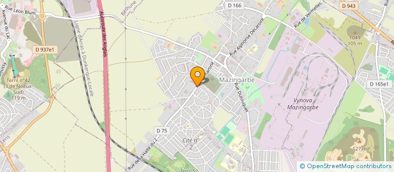 localisation de l'entreprise TBTE  MAZINGARBE