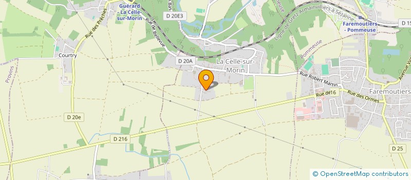 localisation de l'entreprise TBTP à LA CELLE-SUR-MORIN