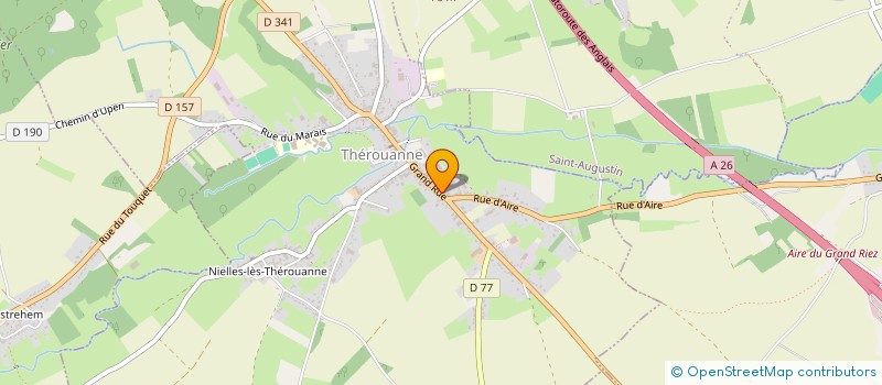 localisation de l'entreprise TBV COUVERTURE  THEROUANNE