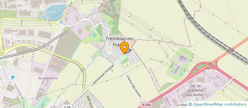 localisation de l'entreprise TC à TREMBLAY-EN-FRANCE