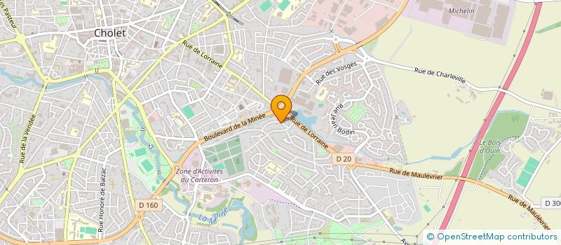 localisation de l'entreprise TC à CHOLET