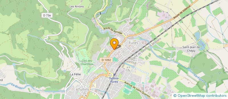 localisation de l'entreprise TC  TULLINS