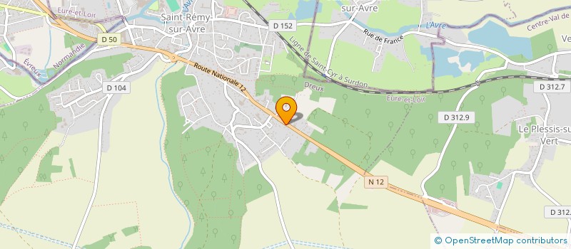 localisation de l'entreprise TC AUTOMOBILE à SAINT-REMY-SUR-AVRE