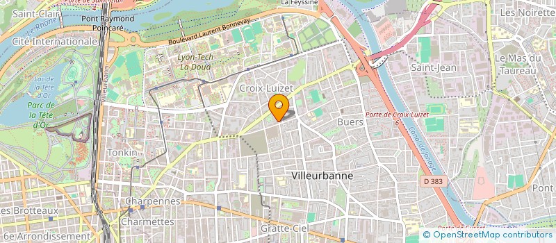 localisation de l'entreprise TC BAT à VILLEURBANNE