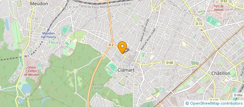localisation de l'entreprise TC BAT à CLAMART