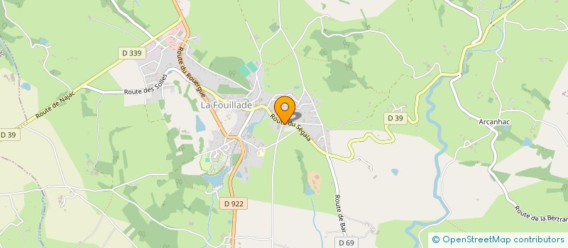 localisation de l'entreprise TC BTP  LA FOUILLADE