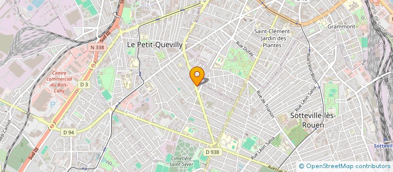 localisation de l'entreprise TC COIFFURE à LE PETIT-QUEVILLY