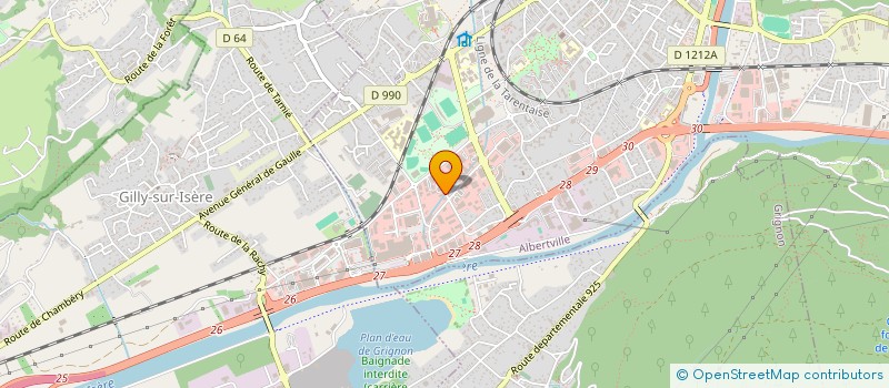 localisation de l'entreprise TC COM SAS à ALBERTVILLE
