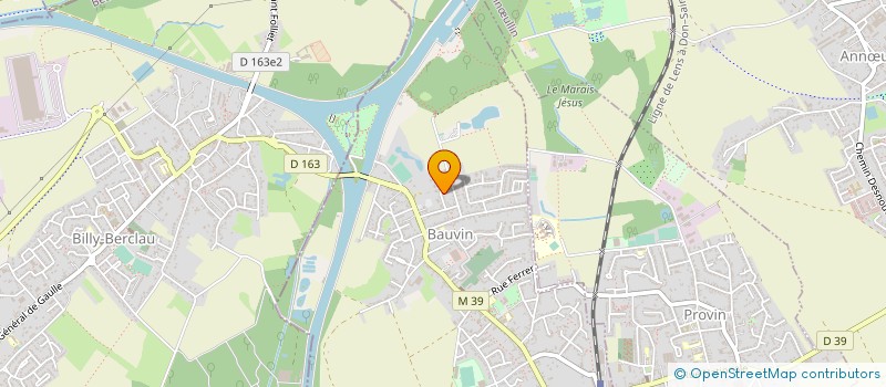localisation de l'entreprise TC'ELEK à BAUVIN