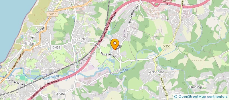 localisation de l'entreprise TC ETXEA  BIDART