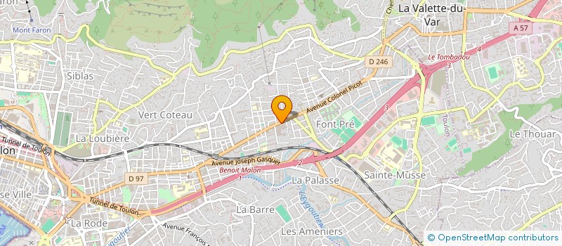 localisation de l'entreprise TC FAGIS à TOULON