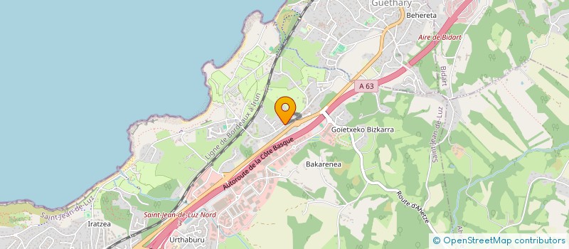 localisation de l'entreprise TC FARNE  SAINT-JEAN-DE-LUZ