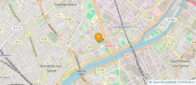 localisation de l'entreprise TC HOLDING à GENNEVILLIERS