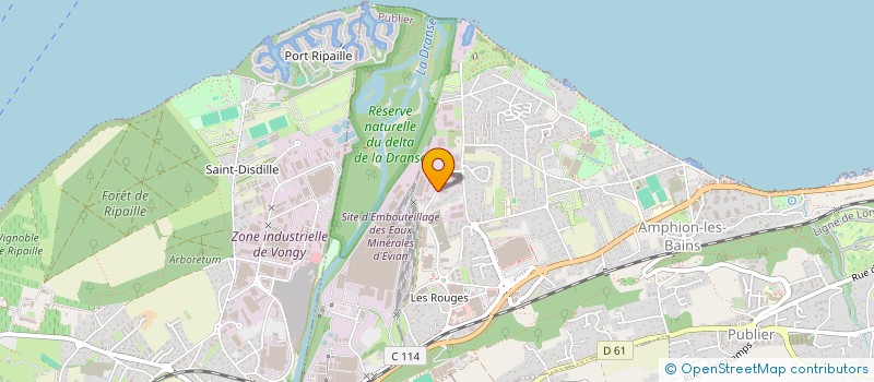 localisation de l'entreprise TC IMMO  PUBLIER